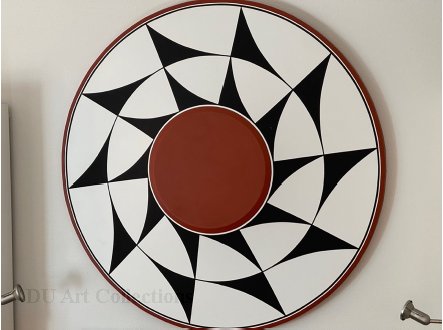 Helen B. Davis, Untitled, Acrylic on shaped canvas.